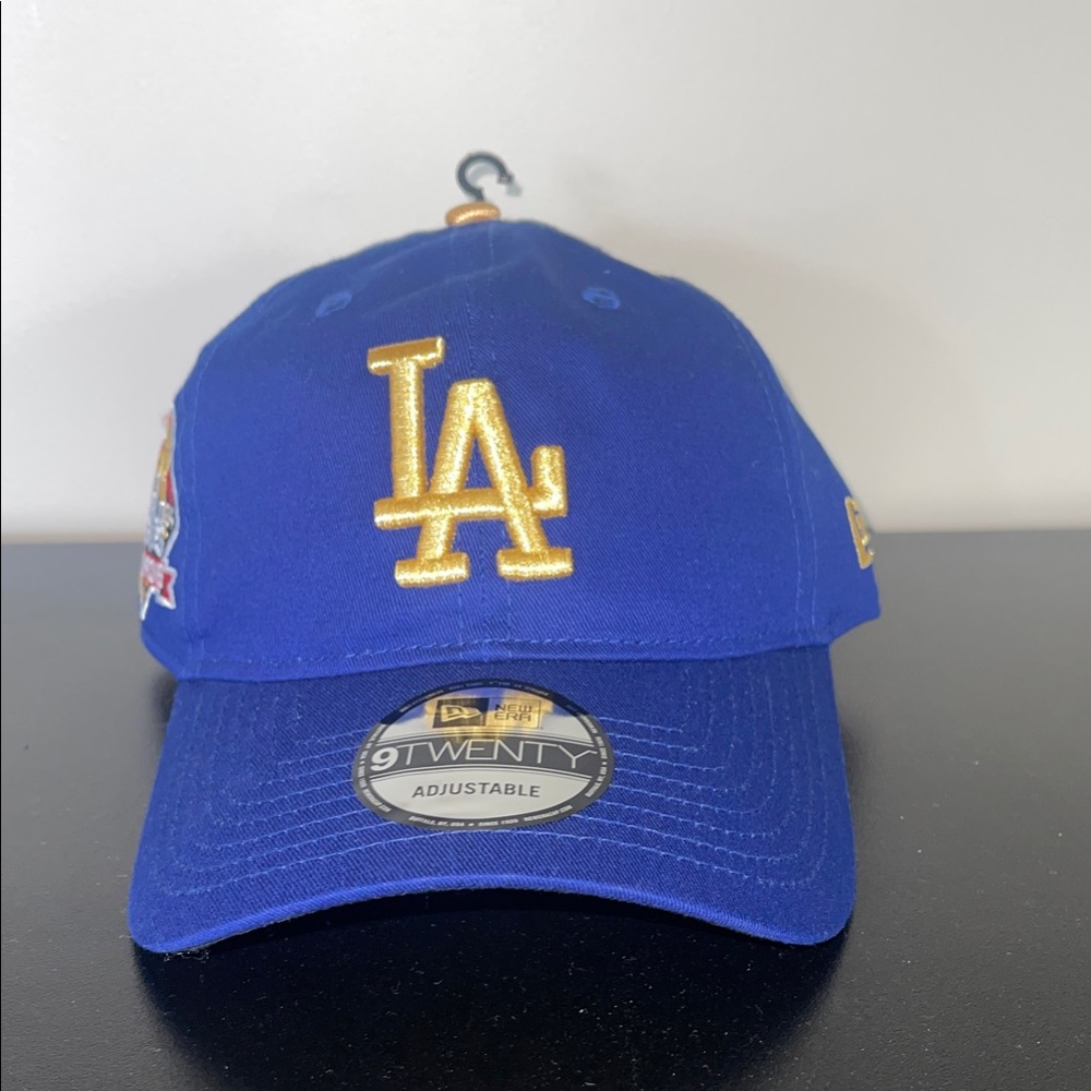 Blue and Gold Dodgers. LA and 2024 World Series Champions logo.
